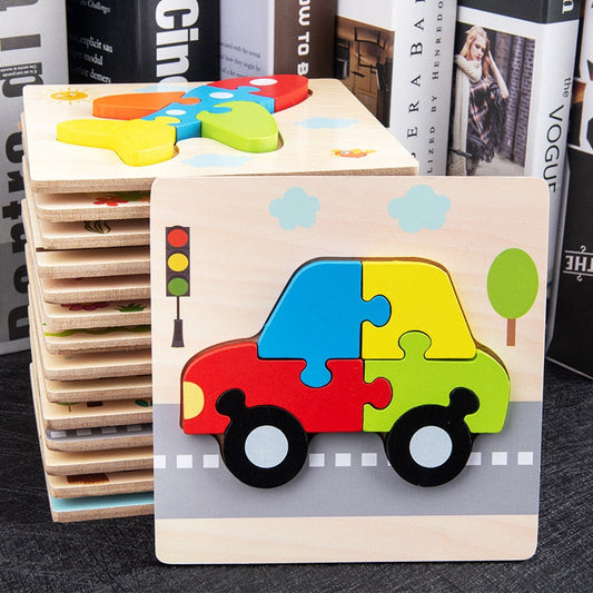 Baby Wooden Toys 3D Puzzle