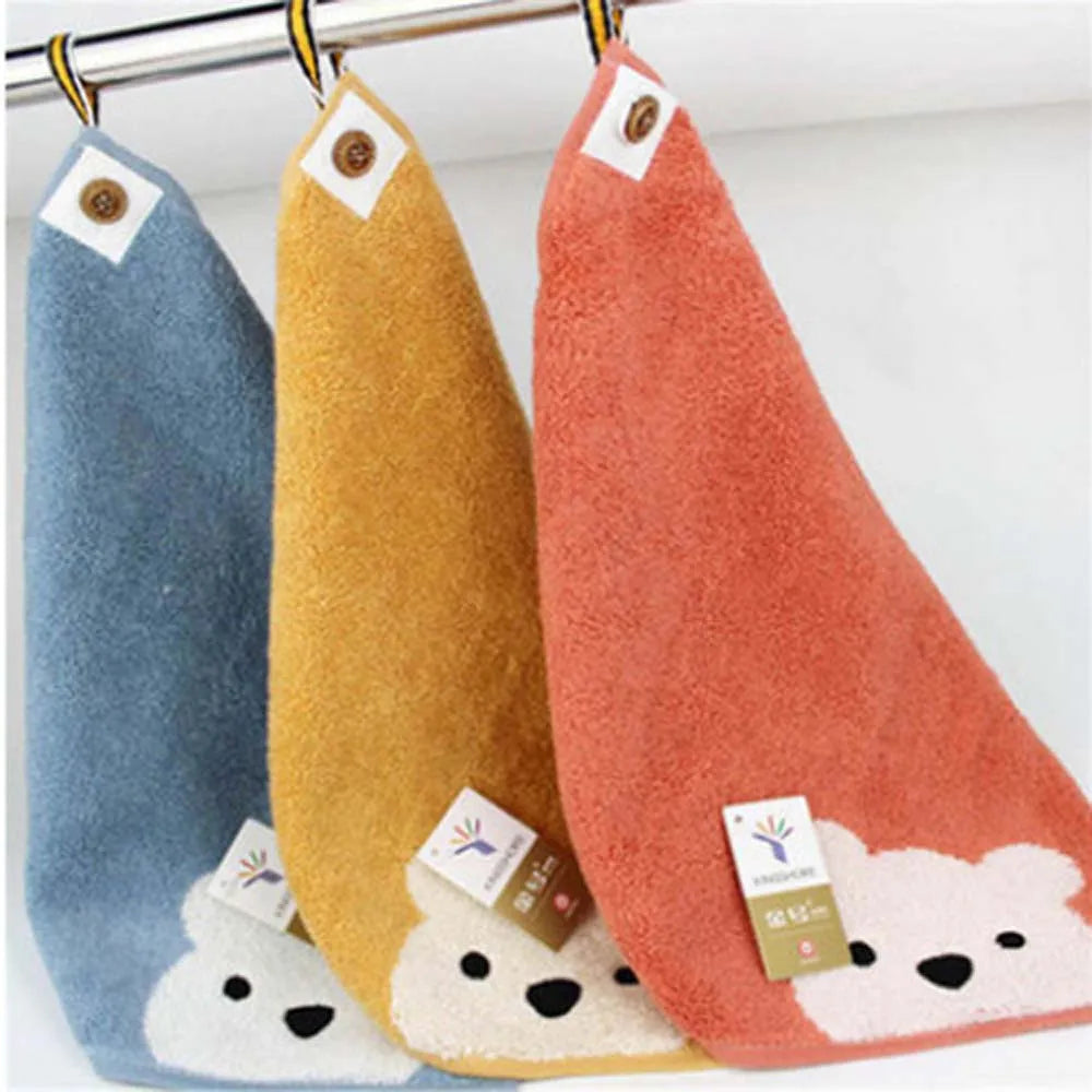 Baby Bear Pattern Hang Hand Towel