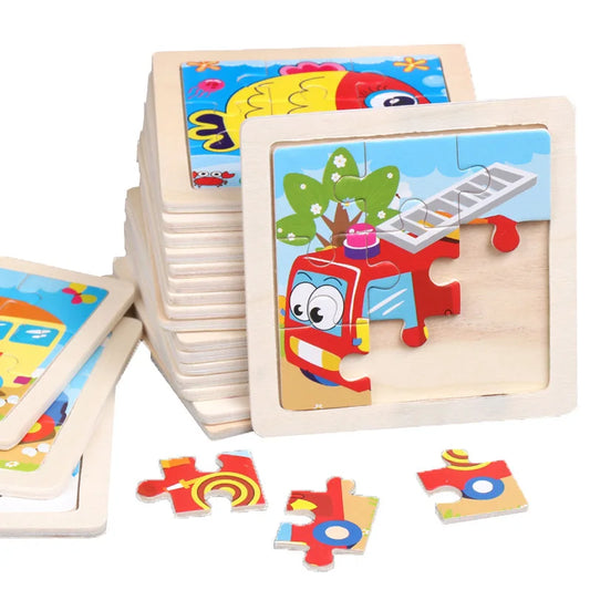 Kids Wooden Animal Puzzle Toy