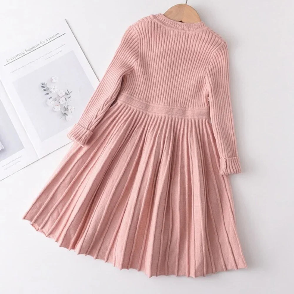 Girl Winter Long Sleeve Dress