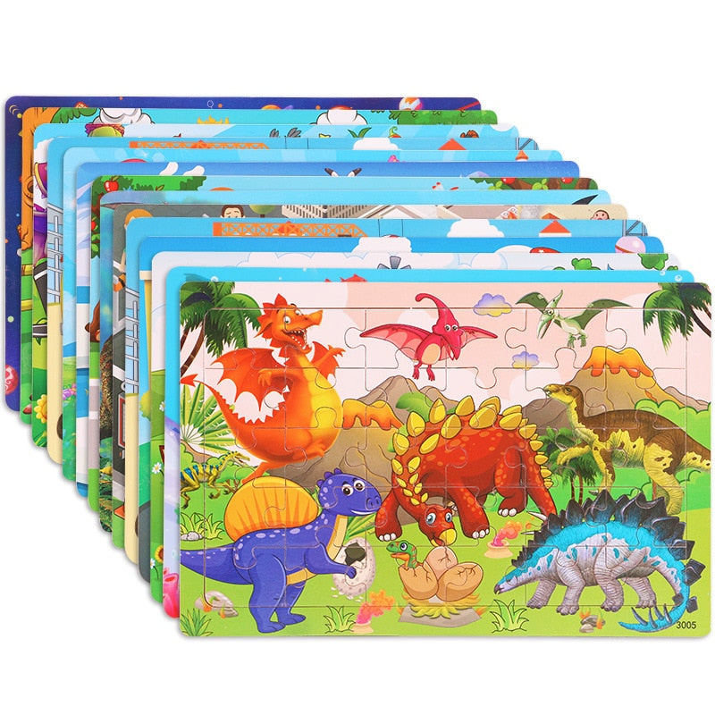 Wooden 30pcs Puzzles Children