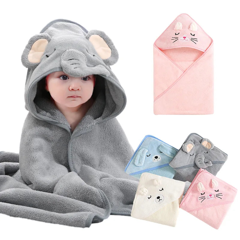 Baby Cute Bathrobe Warm Swaddle