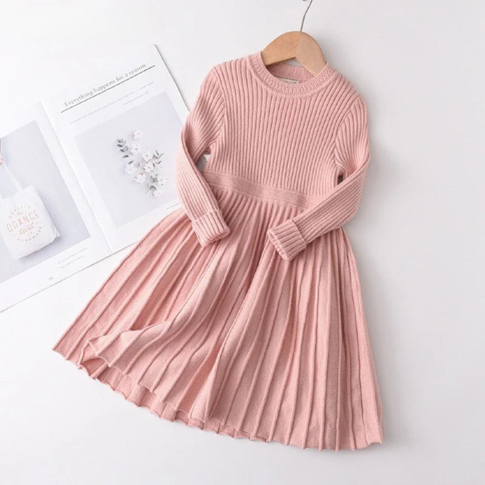 Girl Winter Long Sleeve Dress