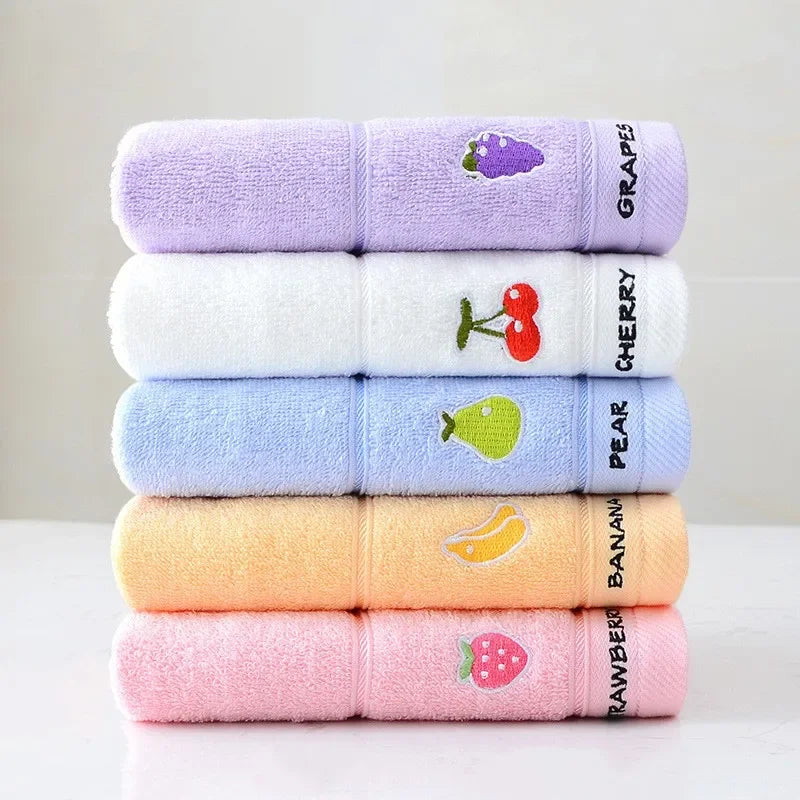 Baby Fruit Face Bath Towel