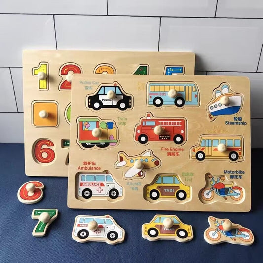 Baby Toys Montessori Wooden Puzzles